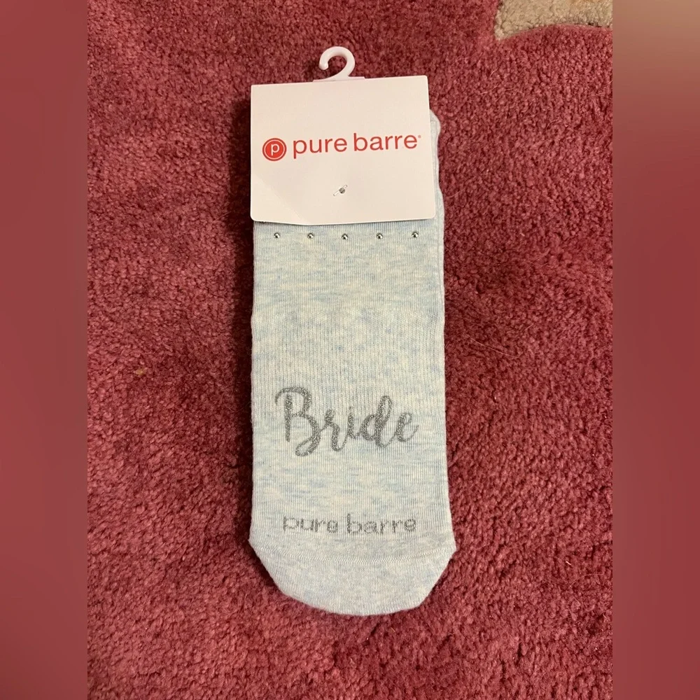 Pure Barre Light Blue 'Bride' Low-Cut Grip Socks NWT - Picture 6 of 7
